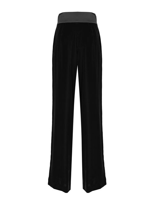 Pantalone smoking in velluto e raso Nero Clips | A231 964800001